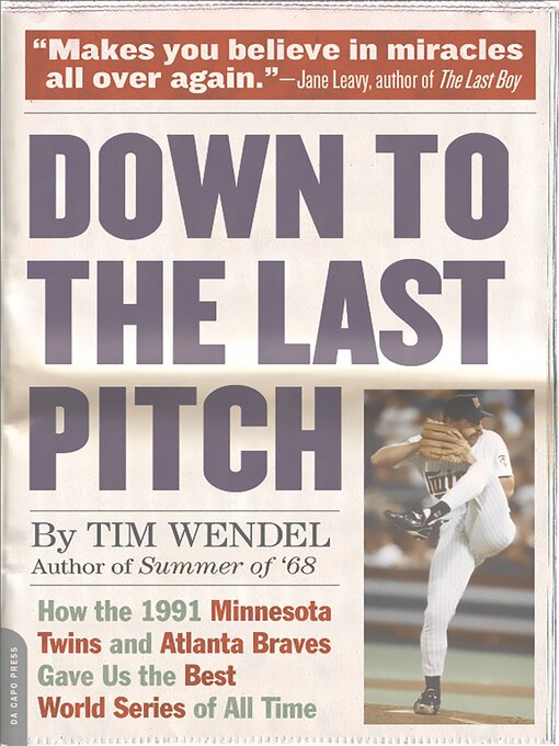Cover image for Down to the Last Pitch